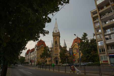 TIMISOARA, ROMANIA : Beautiful Orthodox Church in the old town Timisoara. Europeの写真素材