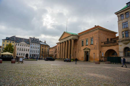 COPENHAGEN, DENMARK: Beautiful buildings in the center of the old town. Copenhagen is the capital...