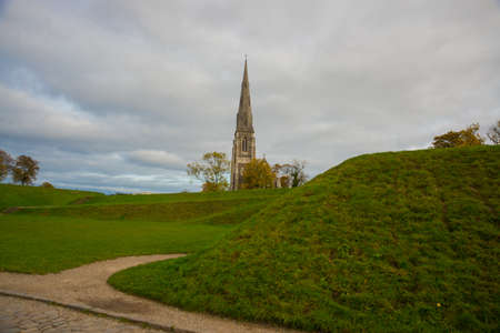 COPENHAGEN, DENMARK: St. Alban's Church, locally often referred to simply as the English Church, is an Anglican church in Copenhagen, Denmark.の写真素材