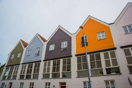 Odense, Denmark: Beautiful multicolored facades of buildings, Odense Denmark Europe