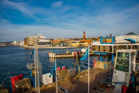 HELSINGBORG, SWEDEN: View of the City Hall Helsingborg in Sweden.の写真素材