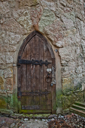 SOSNOVY BOR, LENINGRAD, RUSSIA - MARCH 8, 2014: View of the Andersengrad fortress is a children's play complex near Saint Petersburg in Leningrad regionのeditorial素材