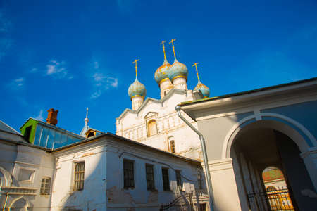 beautiful landscape with a view of the famous Rostov Kremlin complexの写真素材