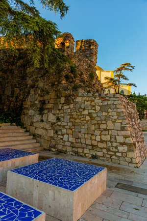 DURRES, ALBANIA: Great Mosque of Durres or Grand Mosque of Durres, Fatih Mosque in Durres town, Albania.の写真素材