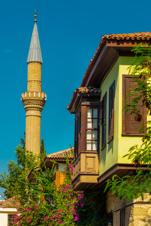 ANTALYA, TURKEY: Beautiful Mosque in the old city in Antalya, Turkeyのeditorial素材