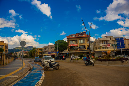 MARMARIS, MUGLA, TURKEY: The monument is a shell with a Pearl from which water pours on the stones on the street in Marmaris.のeditorial素材