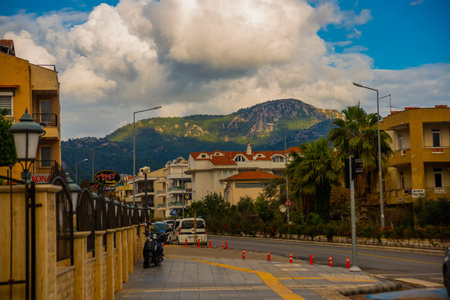 MARMARIS, MUGLA, TURKEY - Yunus Nadi Street in Marmarisのeditorial素材