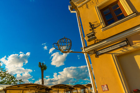 MINSK, BELARUS: Trinity suburb, or Trinity Mountain. In the Middle Ages, the old town of Minsk with a shopping area was located on the territory of the suburb.のeditorial素材