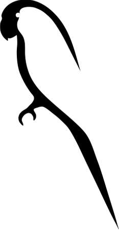 The simplified contour of a bird. The image is executed in program Illustrator CS2.のイラスト素材