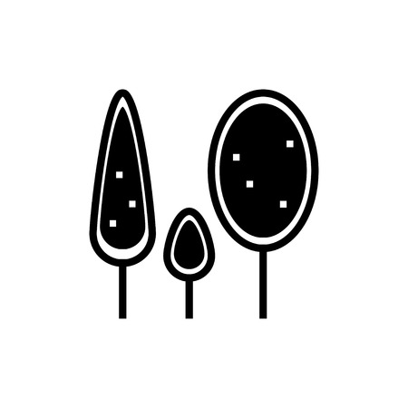 Tree Icon. Flat illustration isolated vector sign symbolのイラスト素材