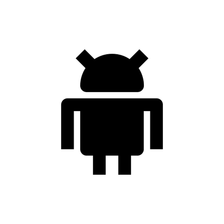 Robot Icon. Flat illustration isolated vector sign symbolのイラスト素材