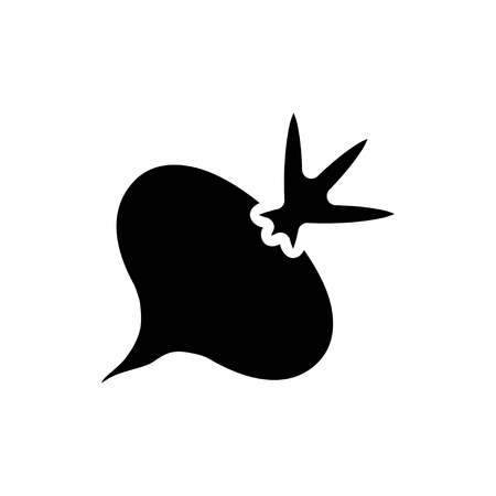 Beet Icon. Flat illustration isolated vector sign symbolのイラスト素材