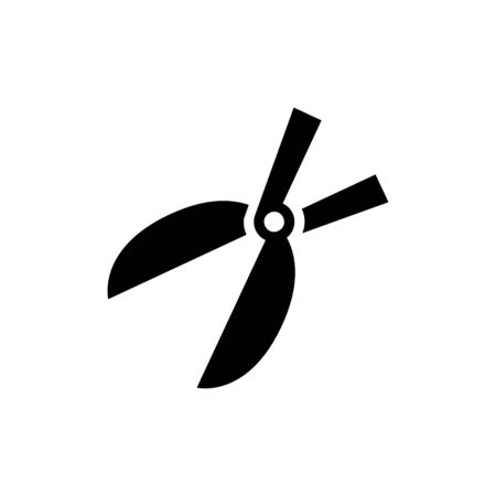 Garden scissors Icon. Flat illustration isolated vector sign symbolのイラスト素材