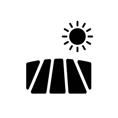 Field Icon. Flat illustration isolated vector sign symbolのイラスト素材