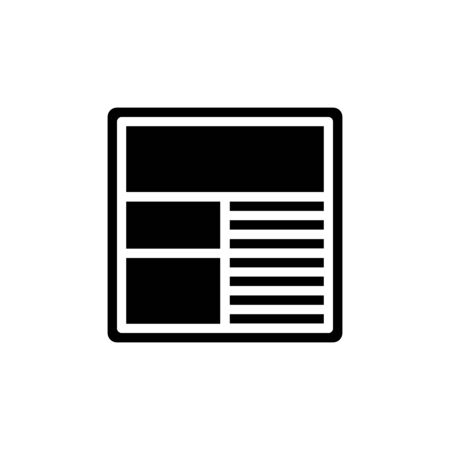 Website Icon. Flat illustration isolated vector sign symbolのイラスト素材