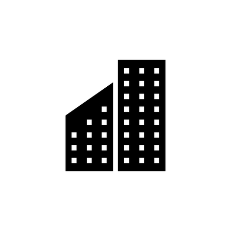 Building Icon. Flat illustration isolated vector sign symbolのイラスト素材