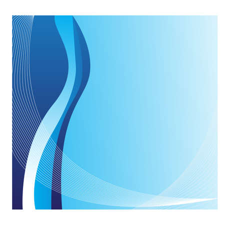 Abstract blue wavesのイラスト素材