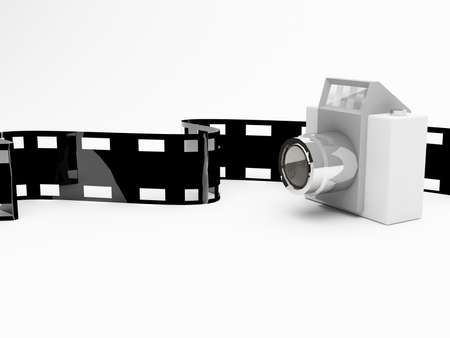 Camera and filmの写真素材