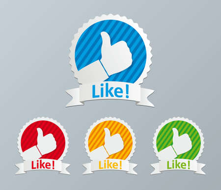 Thumb Up icons and symbols のイラスト素材