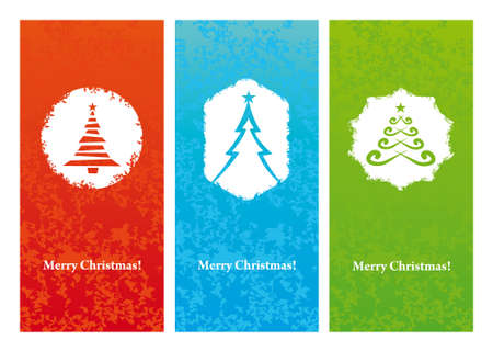 set of winter christmas bannersのイラスト素材