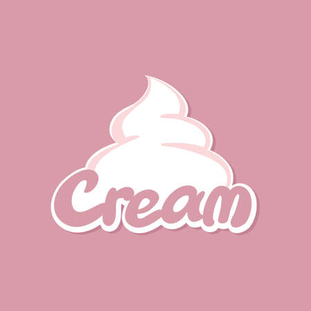  Whipped cream on purple backgroundのイラスト素材