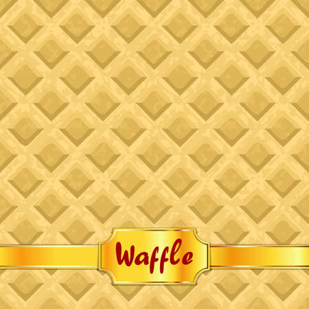 Waffles pattern seamless textureのイラスト素材