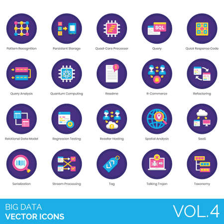Vecteur de Big data icons including - ID:136313148 - image libre de ...