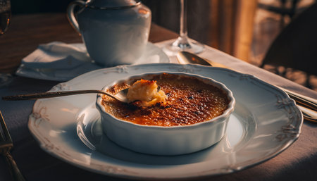 A close-up shot of a creamy crの素材