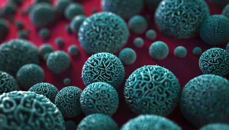 Coronavirus 2019-nCoV. SARS-CoV-2. 3D illustrationの素材