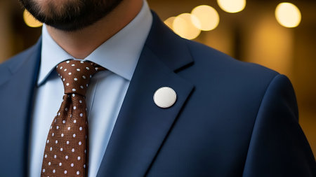 Close up of a man in a suit and tie. Business conceptの素材