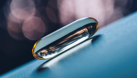 Close-up of a car side mirror with blurred lights in the background.の素材