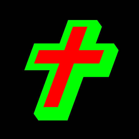 Neon Crossの写真素材