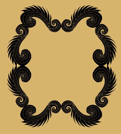 Flower frame のイラスト素材