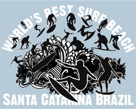 pacific surfer champion club graphic designのイラスト素材
