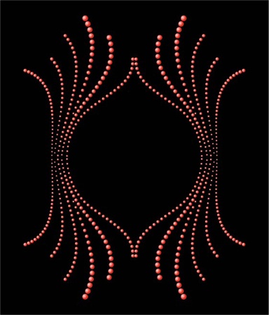 dot black background vector artのイラスト素材