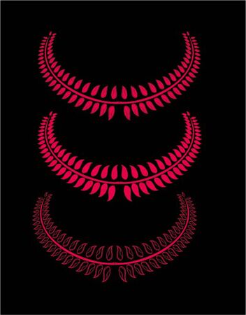 tribal tattoo red wreath vector artのイラスト素材