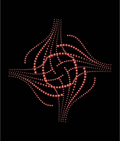 dot background abstract star vector artのイラスト素材
