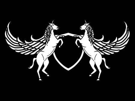 rearing up horse fine vector artのイラスト素材