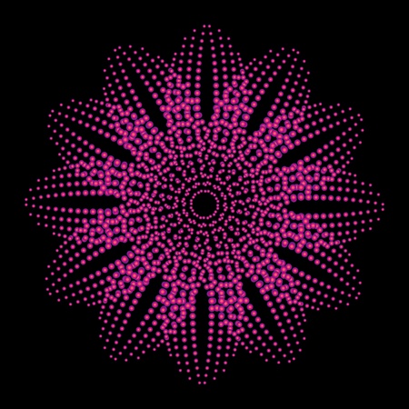 black background dot line vector artのイラスト素材