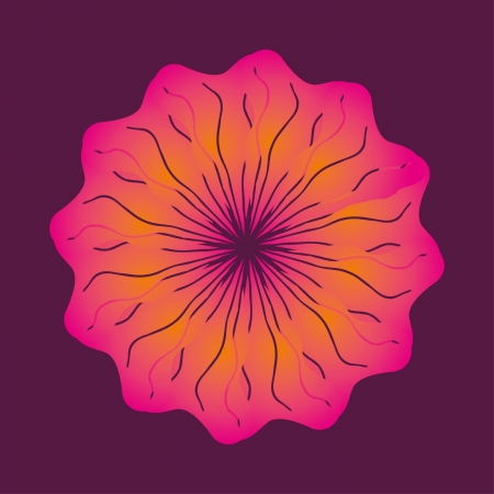 spring hibiscus flower vector artのイラスト素材