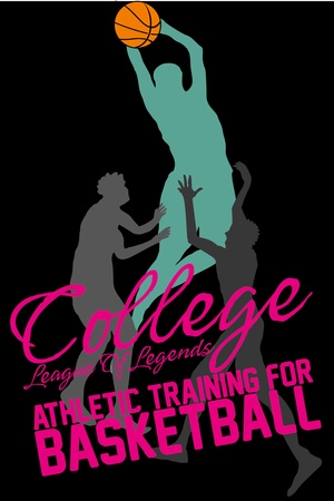 college basketball sports artのイラスト素材