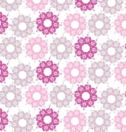 spring hibiscus flower vector artのイラスト素材