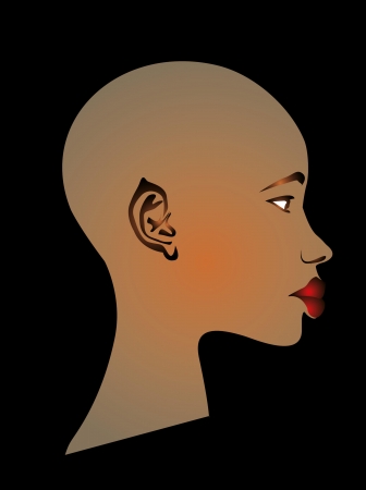 afro hippie woman vector artのイラスト素材