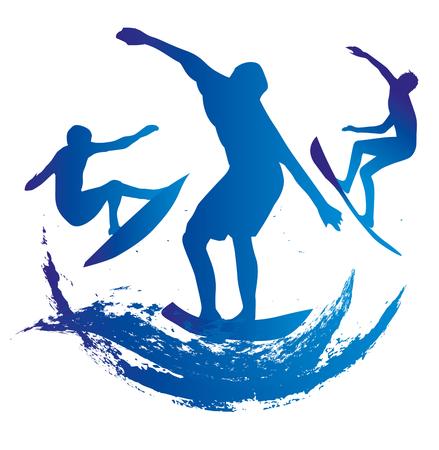 pacific surfer chamipon club のイラスト素材