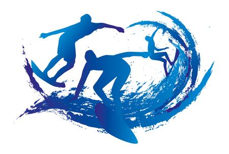 pacific surfer chamipon club のイラスト素材