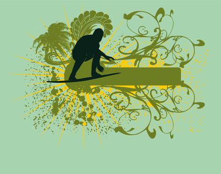 pacific surfer chamipon club のイラスト素材