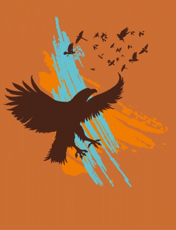 athletic eagle spirit のイラスト素材