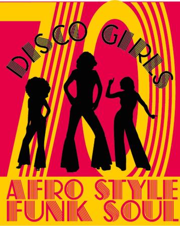 disco girls artのイラスト素材