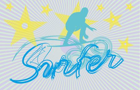 pacific surfer chamipon club graphic design