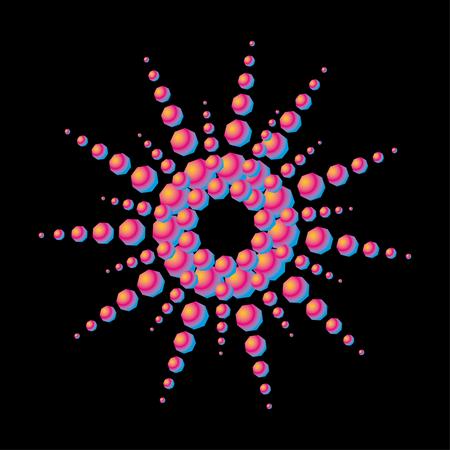 dot line background vector artのイラスト素材